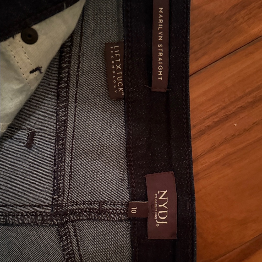 NYDJ Women's Straight Leg Dark Jeans - Picture 3 of 6
